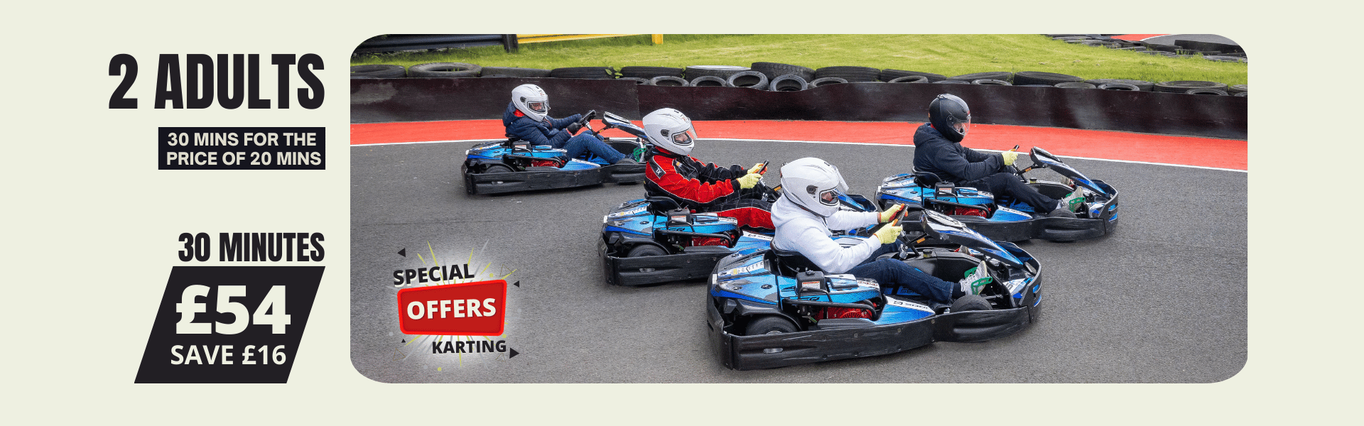 Karting for 2 Adults 30 mins