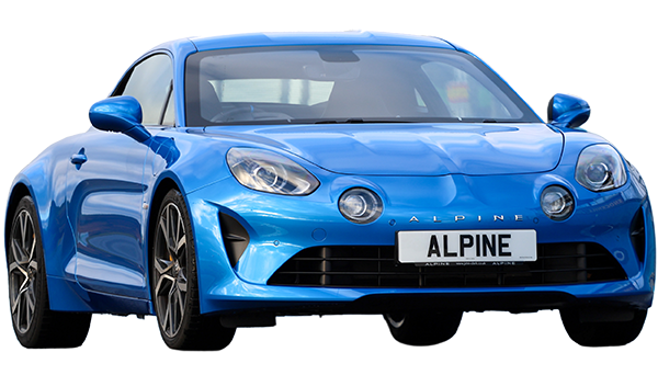Alpine Sports SuperCar in electric blue