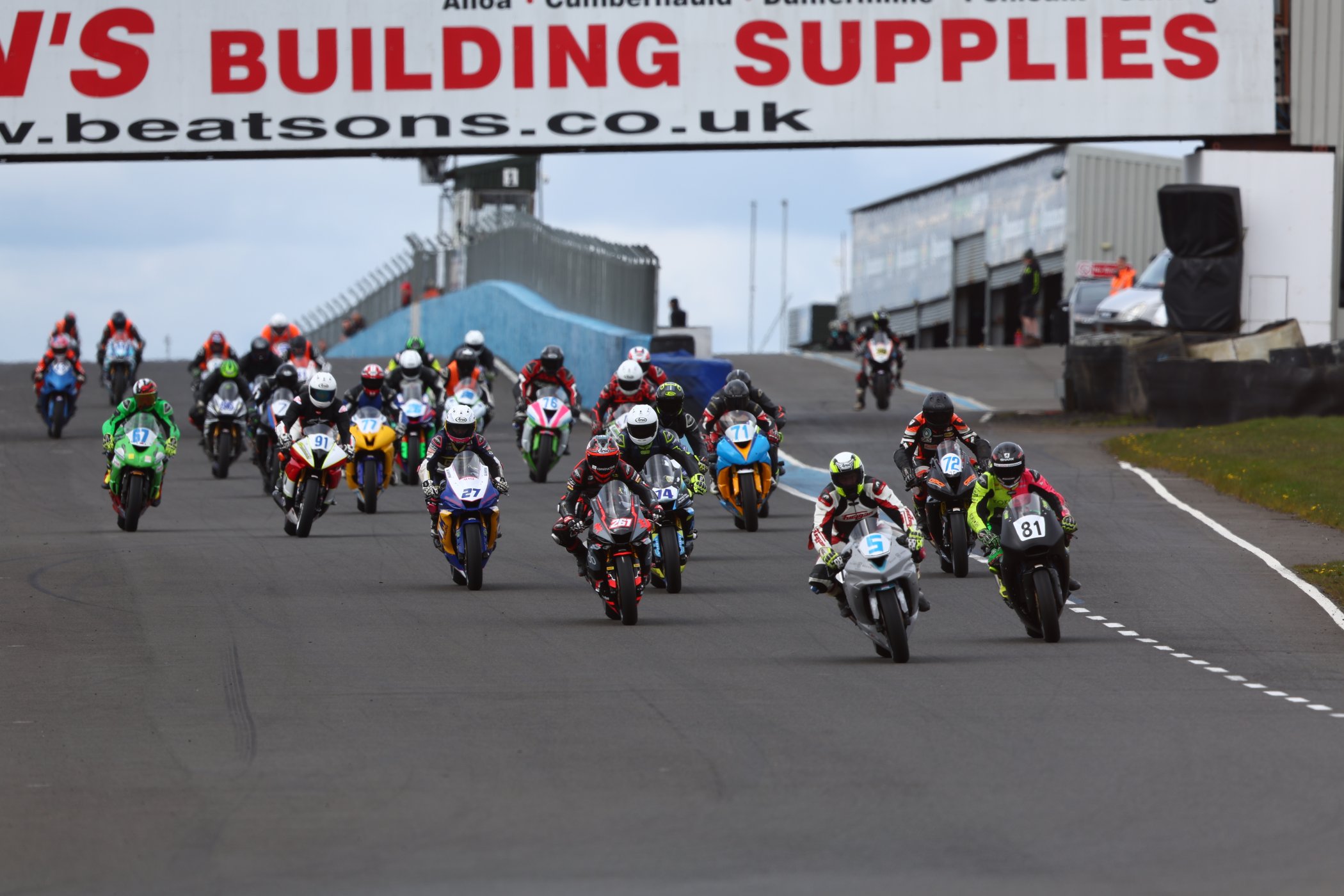 Scottish Championship motorcycling event at Knockhill Racing Circuit -